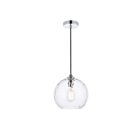 LIVING DISTRICT Cashel 10 Inch Light Chrome Pendant LD2282C